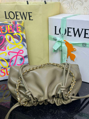 Loewe A411FCRX02 Medium Flamenco purse in mellow nappa lambskin L9021 - Default Title - View 4