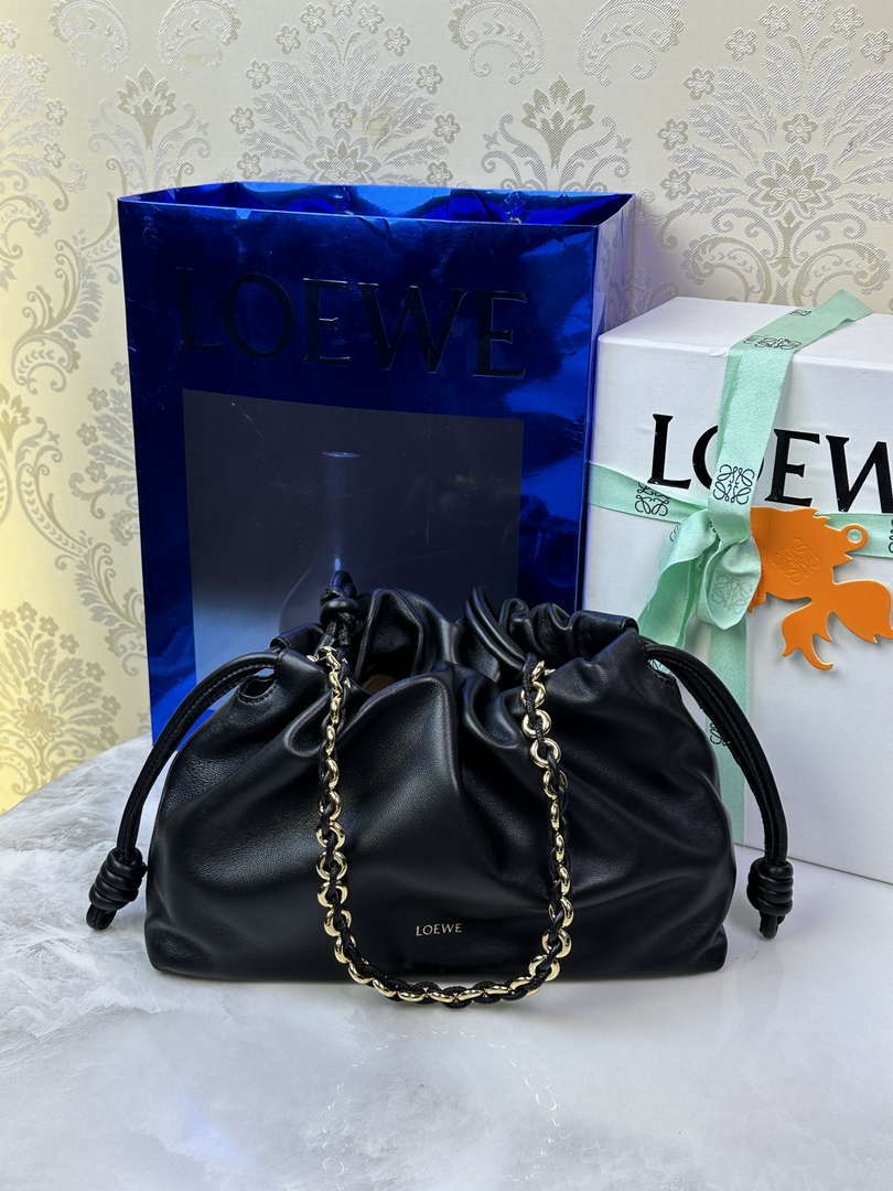 Loewe A411FCRX02 Medium Flamenco purse in mellow nappa lambskin L9022