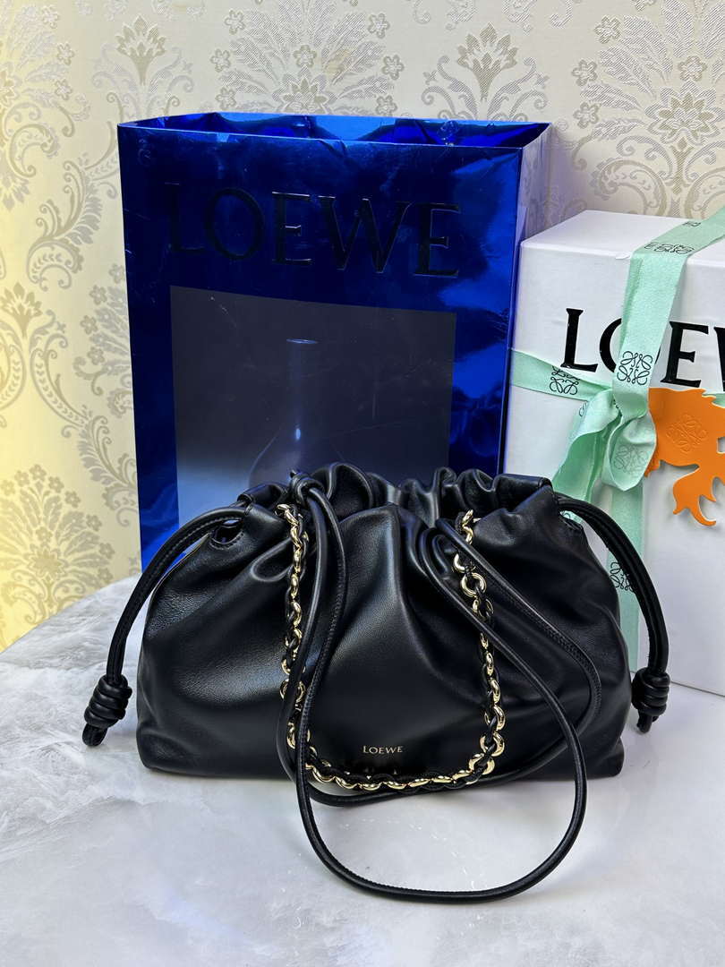 Loewe A411FCRX02 Medium Flamenco purse in mellow nappa lambskin L9022
