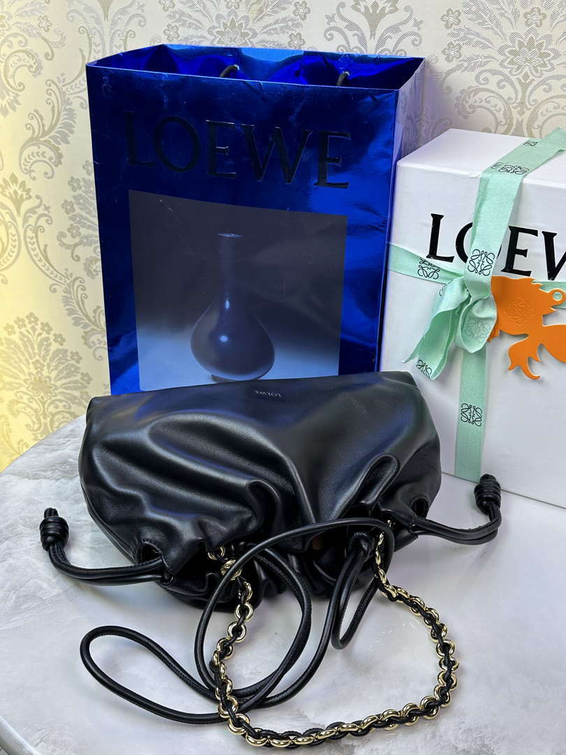 Loewe A411FCRX02 Medium Flamenco purse in mellow nappa lambskin L9022