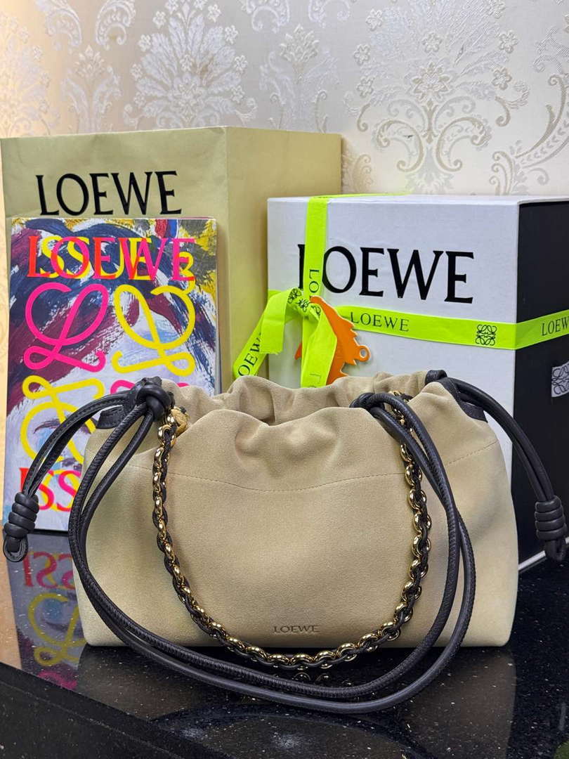 Loewe A411FCRX02 Medium Flamenco purse in mellow nappa lambskin L9024