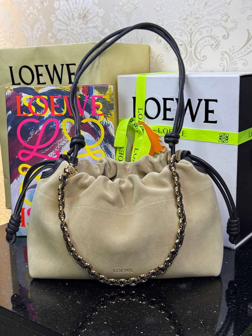 Loewe A411FCRX02 Medium Flamenco purse in mellow nappa lambskin L9024