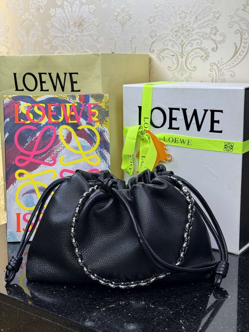 Loewe A411FCRX02 Medium Flamenco purse in mellow nappa lambskin L9023