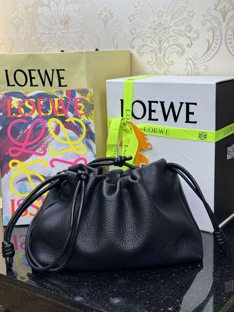 Loewe A411FCRX02 Medium Flamenco purse in mellow nappa lambskin L9023