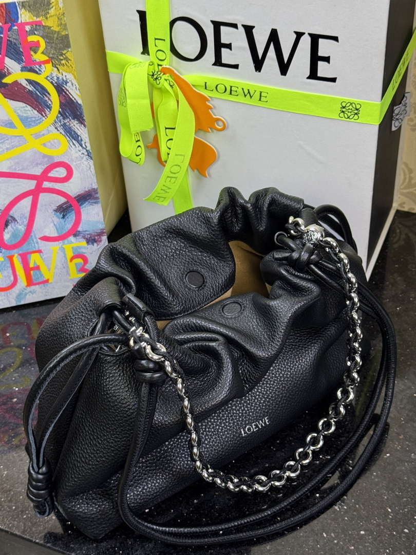 Loewe A411FCRX02 Medium Flamenco purse in mellow nappa lambskin L9023