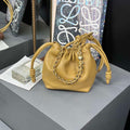 Loewe A411FPBX02 Flamenco Purse Bucket Bag in mellow nappa lambskin Sahara - Default Title - View 1