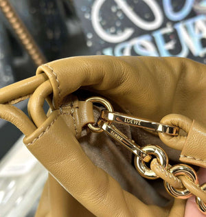 Loewe A411FPBX02 Flamenco Purse Bucket Bag in mellow nappa lambskin Sahara - Default Title - View 8