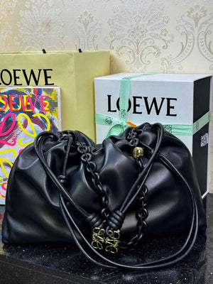 Loewe A411FPDX01 Large Flamenco purse in mellow nappa lambskin L9013 - Default Title - View 5