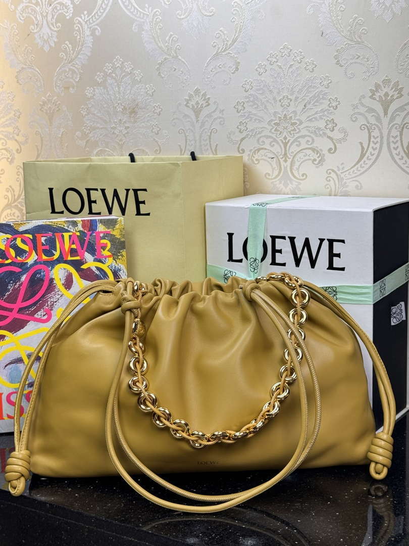 Loewe A411FPDX01 Large Flamenco purse in mellow nappa lambskin L9014