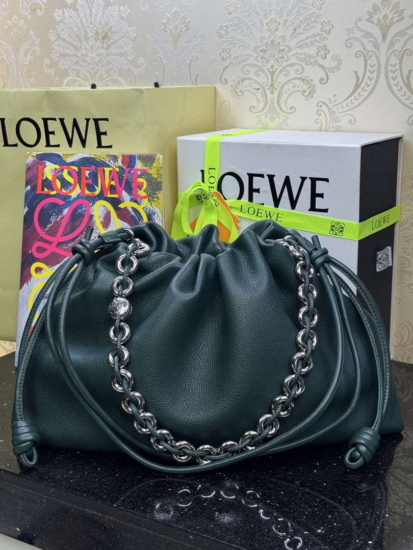 Loewe A411FPDX01 Large Flamenco purse in mellow nappa lambskin L9015