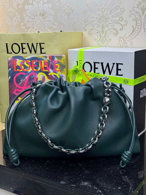 Loewe A411FPDX01 Large Flamenco purse in mellow nappa lambskin L9015 - Default Title - View 2