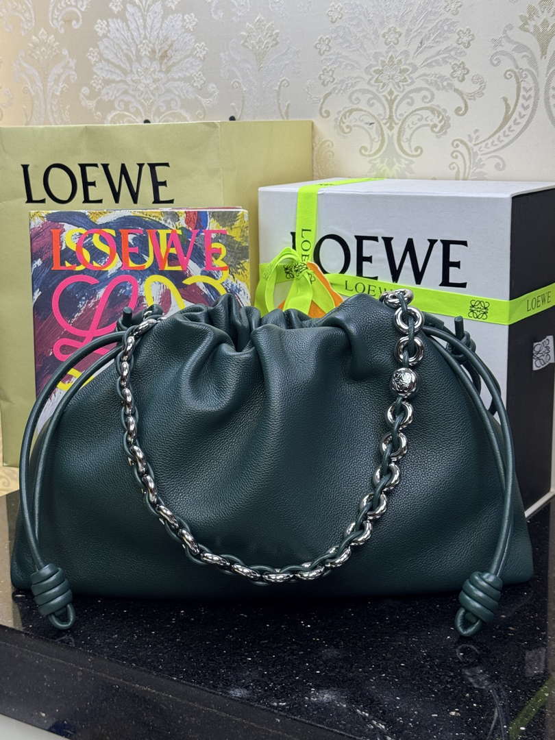 Loewe A411FPDX01 Large Flamenco purse in mellow nappa lambskin L9015