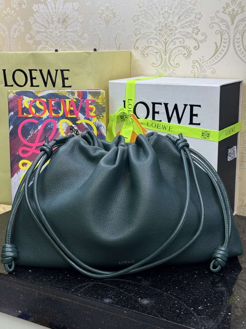 Loewe A411FPDX01 Large Flamenco purse in mellow nappa lambskin L9015