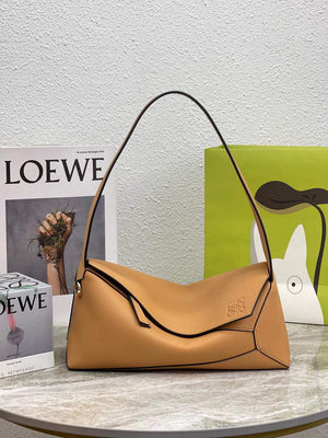 Loewe  A510J67X01 Puzzle Hobo Bag in Nappa Calfskin Warm Desert - Default Title - View 1