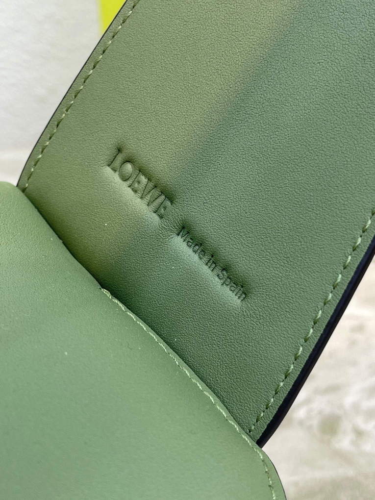 Loewe  A510J67X01 Puzzle Hobo Bag in Nappa Calfskin Avocado Green