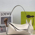 Loewe  A510J67X01 Puzzle Hobo Bag in Nappa Calfskin Soft White - Default Title - View 1
