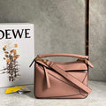 Loewe A510S21X67 Small Puzzle Bag in Soft Grained Calfskin Dark Blush - Default Title - View 1