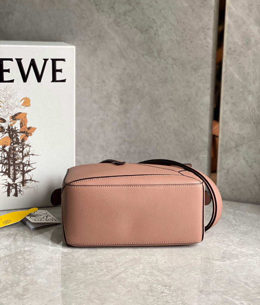 Loewe A510S21X67 Small Puzzle Bag in Soft Grained Calfskin Dark Blush