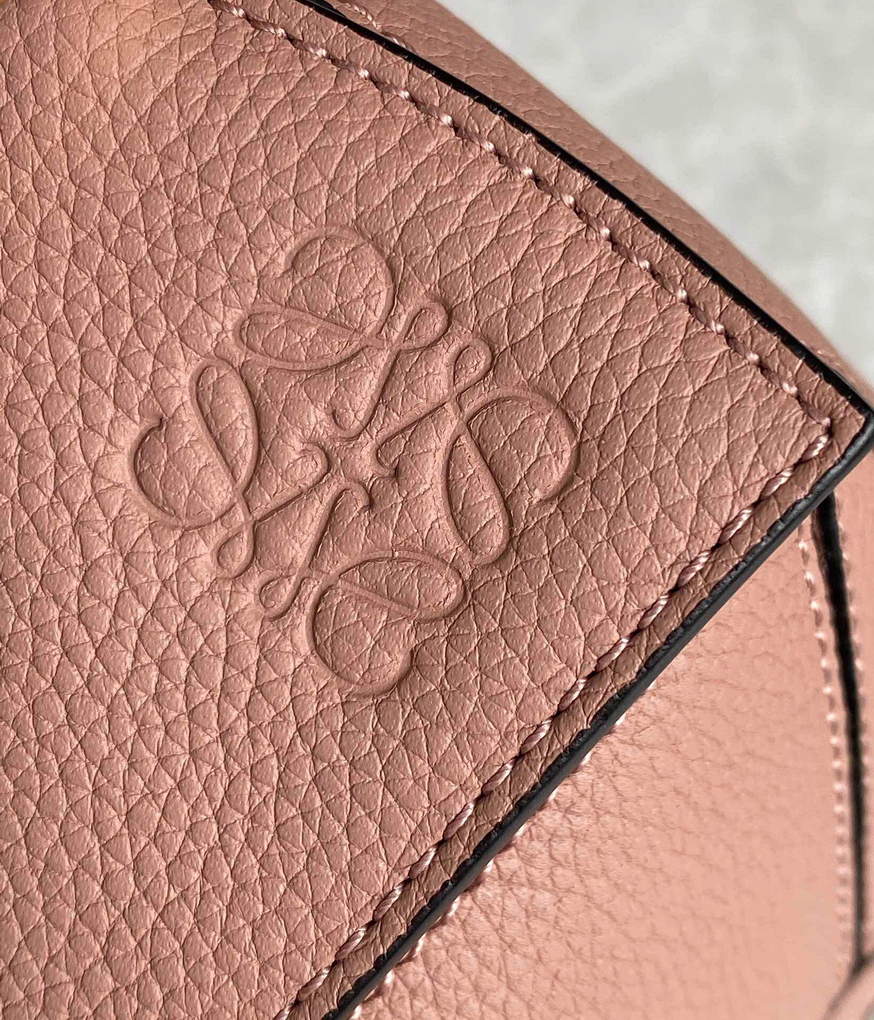 Loewe A510S21X67 Small Puzzle Bag in Soft Grained Calfskin Dark Blush