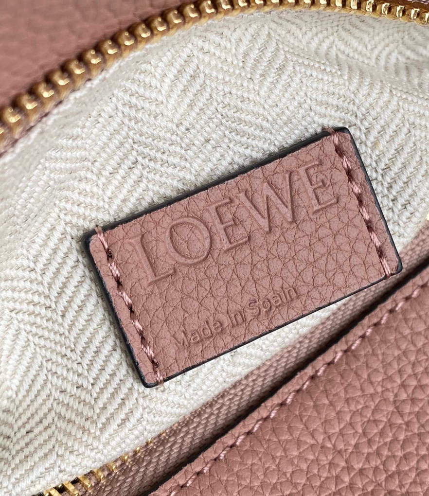 Loewe A510S21X67 Small Puzzle Bag in Soft Grained Calfskin Dark Blush
