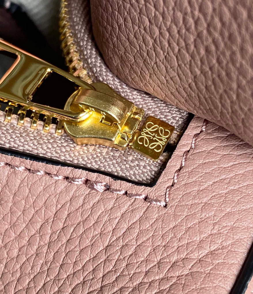 Loewe A510S21X67 Small Puzzle Bag in Soft Grained Calfskin Dark Blush