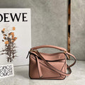 Loewe A510U95X37 Mini Puzzle Bag in Soft Grained Calfskin Dark Blush - Default Title - View 1