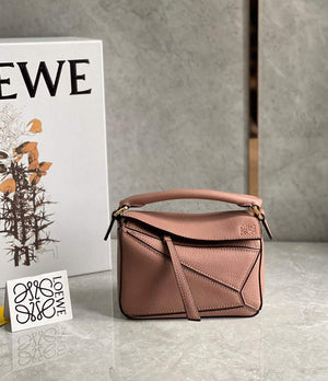 Loewe A510U95X37 Mini Puzzle Bag in Soft Grained Calfskin Dark Blush - Default Title - View 2