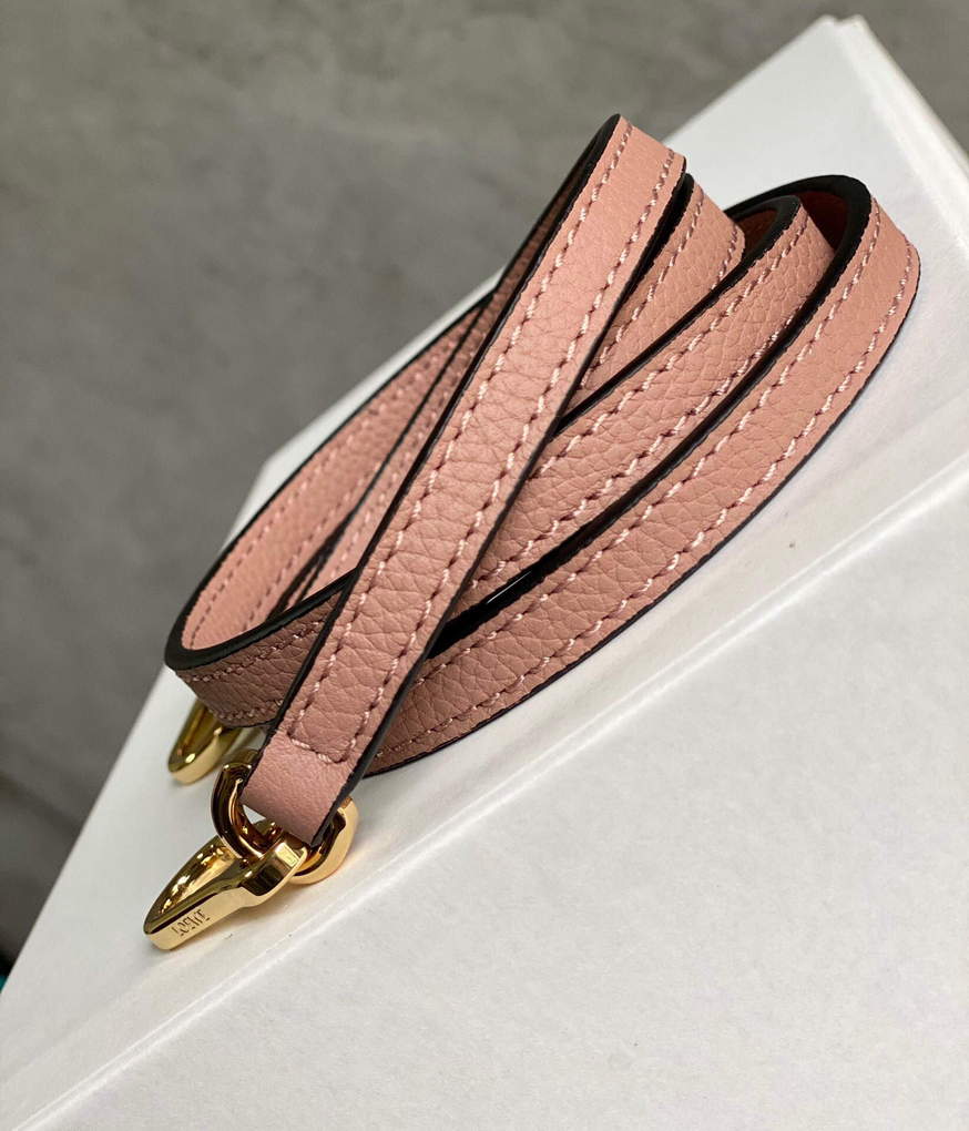Loewe A510U95X37 Mini Puzzle Bag in Soft Grained Calfskin Dark Blush