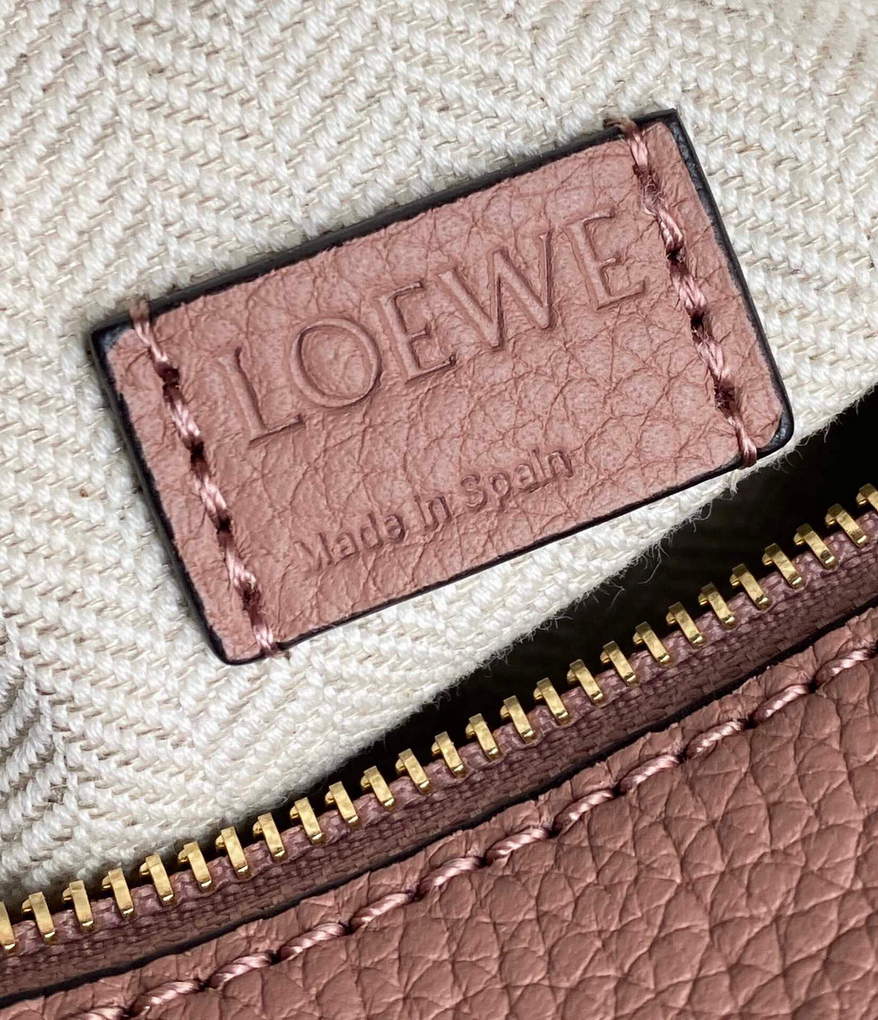 Loewe A510U95X37 Mini Puzzle Bag in Soft Grained Calfskin Dark Blush