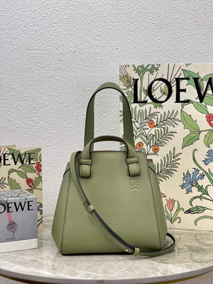 Loewe A538H04X02 Hammock Nugget Bag in Nappa Calfskin Green - Default Title - View 1