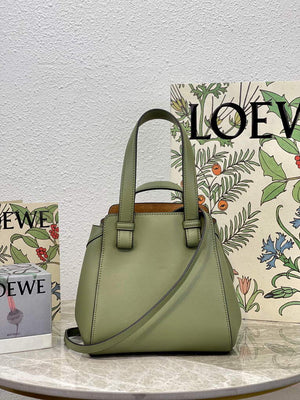 Loewe A538H04X02 Hammock Nugget Bag in Nappa Calfskin Green - Default Title - View 2