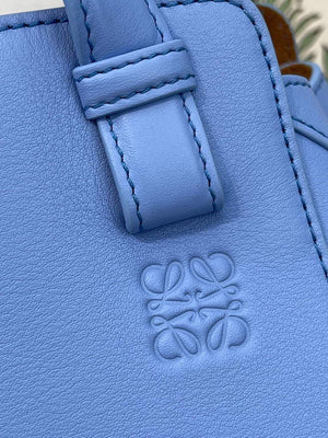 Loewe A538H04X02 Hammock Nugget Bag in Nappa Calfskin Blue - Default Title - View 6