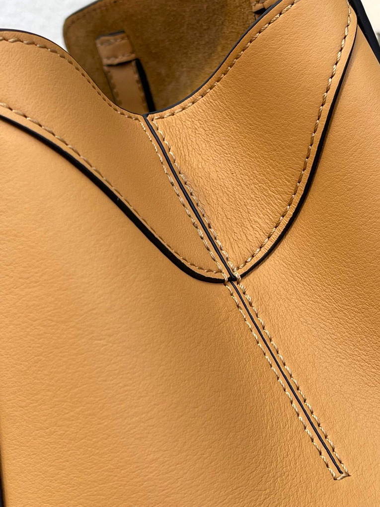 Loewe A538H04X02 Hammock Nugget Bag in Nappa Calfskin Warm Desert
