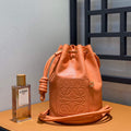 Loewe A734Z18X11 Small Sailor bag in nappa calf  Coral Reef - Default Title - View 1