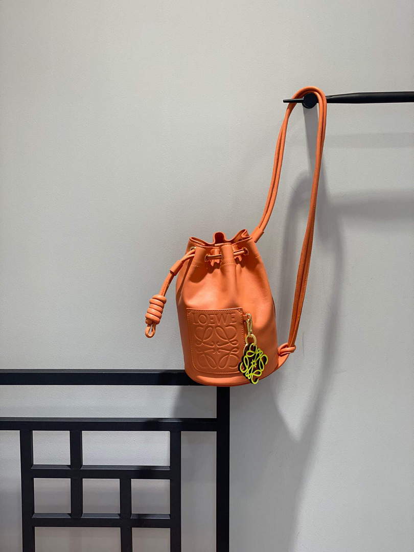 Loewe A734Z18X11 Small Sailor bag in nappa calf  Coral Reef
