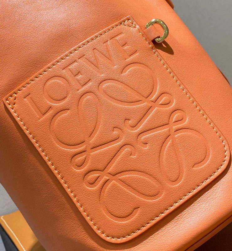 Loewe A734Z18X11 Small Sailor bag in nappa calf  Coral Reef