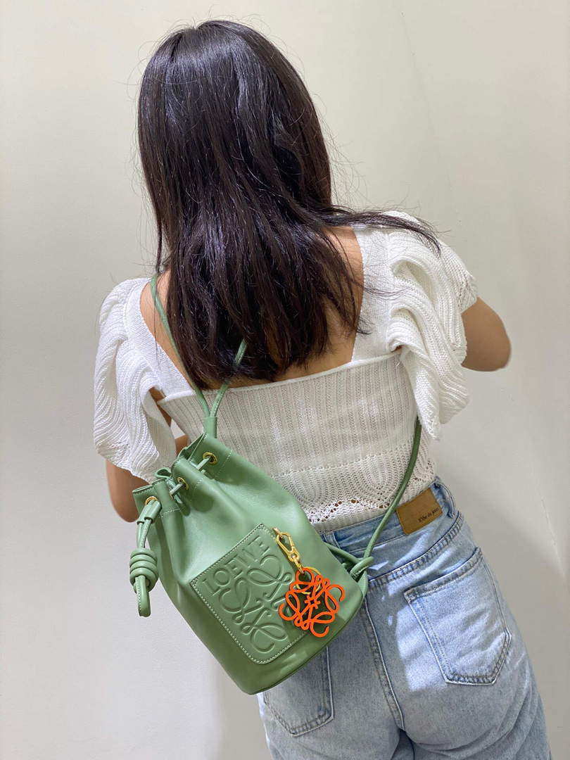 Loewe A734Z18X11 Small Sailor bag in nappa calf  Rosemary