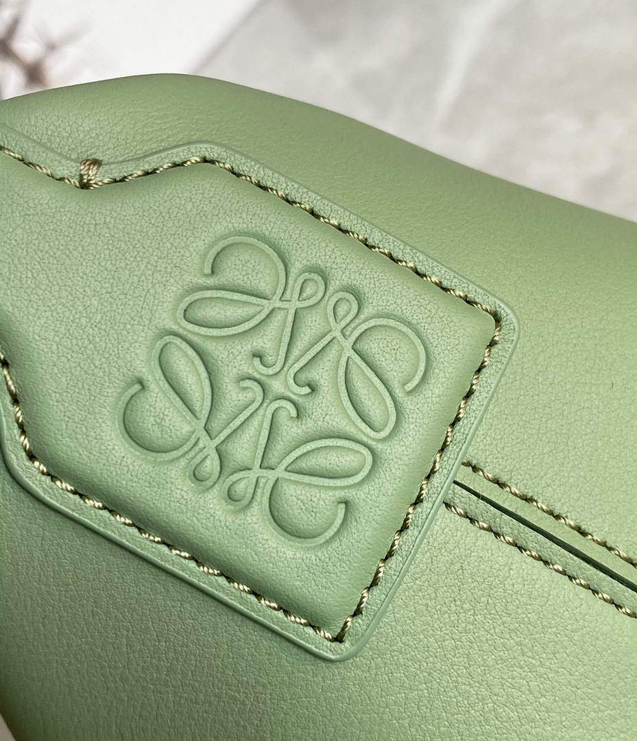 Loewe A906K75X21 Small Cubi bag in Anagram calfskin Rosemary