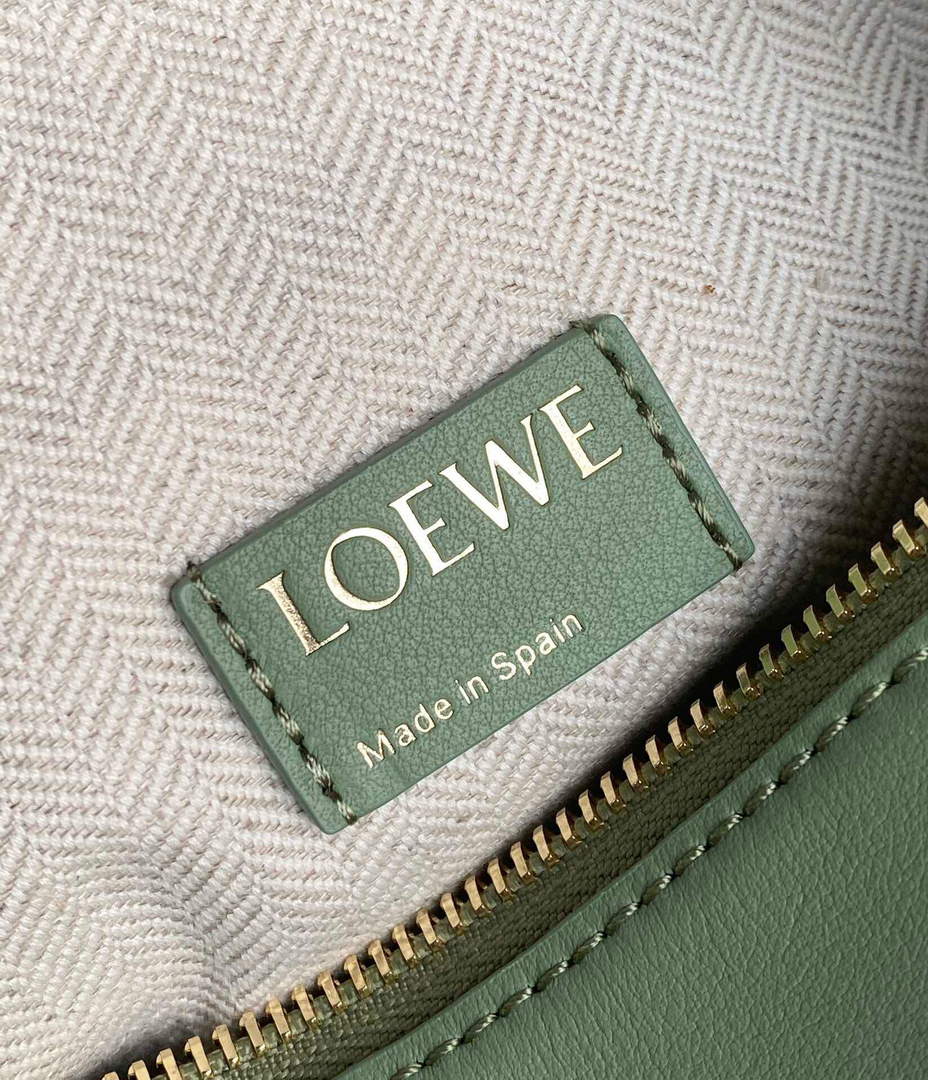 Loewe A906K75X21 Small Cubi bag in Anagram calfskin Rosemary