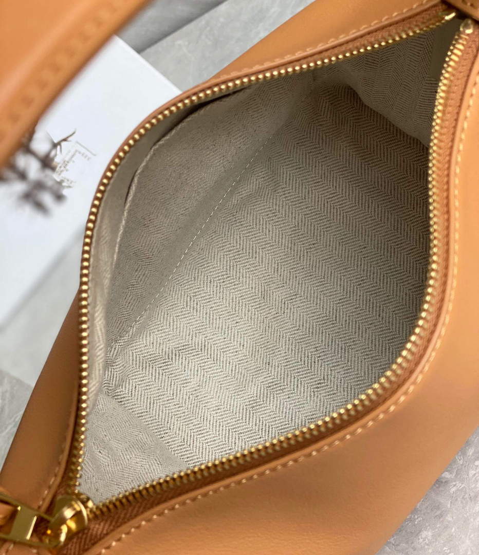 Loewe A906K75X21 Small Cubi bag in Anagram calfskin Warm Desert