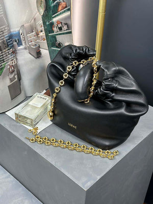 Loewe A914NCHX01 Small Squeeze bag in nappa lambskin Black - Default Title - View 3