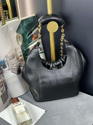 Loewe A914NCHX01 Small Squeeze bag in nappa lambskin Black - Default Title - View 4