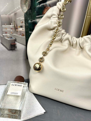 Loewe A914NCHX01 Small Squeeze bag in nappa lambskin White - Default Title - View 4