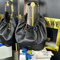 Loewe A914Q37X01 Medium Squeeze bag in nappa lambskin Black - Default Title - View 1