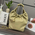 Loewe A914Q37X01 Medium Squeeze bag in nappa lambskin Clay Green - Default Title - View 1