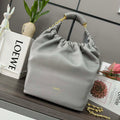 Loewe A914Q37X01 Medium Squeeze bag in nappa lambskin Gray - Default Title - View 1