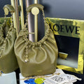 Loewe A914Q37X01 Medium Squeeze bag in nappa lambskin Green - Default Title - View 1