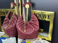 Loewe A914Q37X01 Medium Squeeze bag in nappa lambskin Wine Red