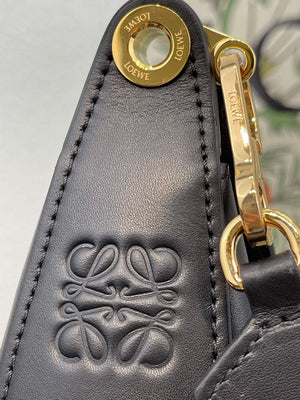 LOEWE A923PL9X07 Luna bag in satin calfskin and jacquard Black - Default Title - View 5