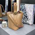 Loewe AANBBBMX01 Mini Pebble Bucket Bag in mellow calfskin Brown - Default Title - View 1